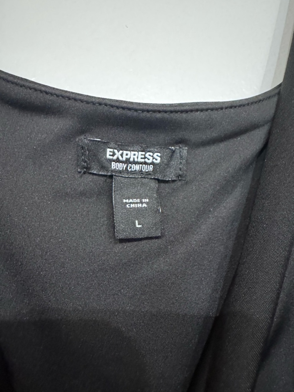 Express Black Body Contour Top